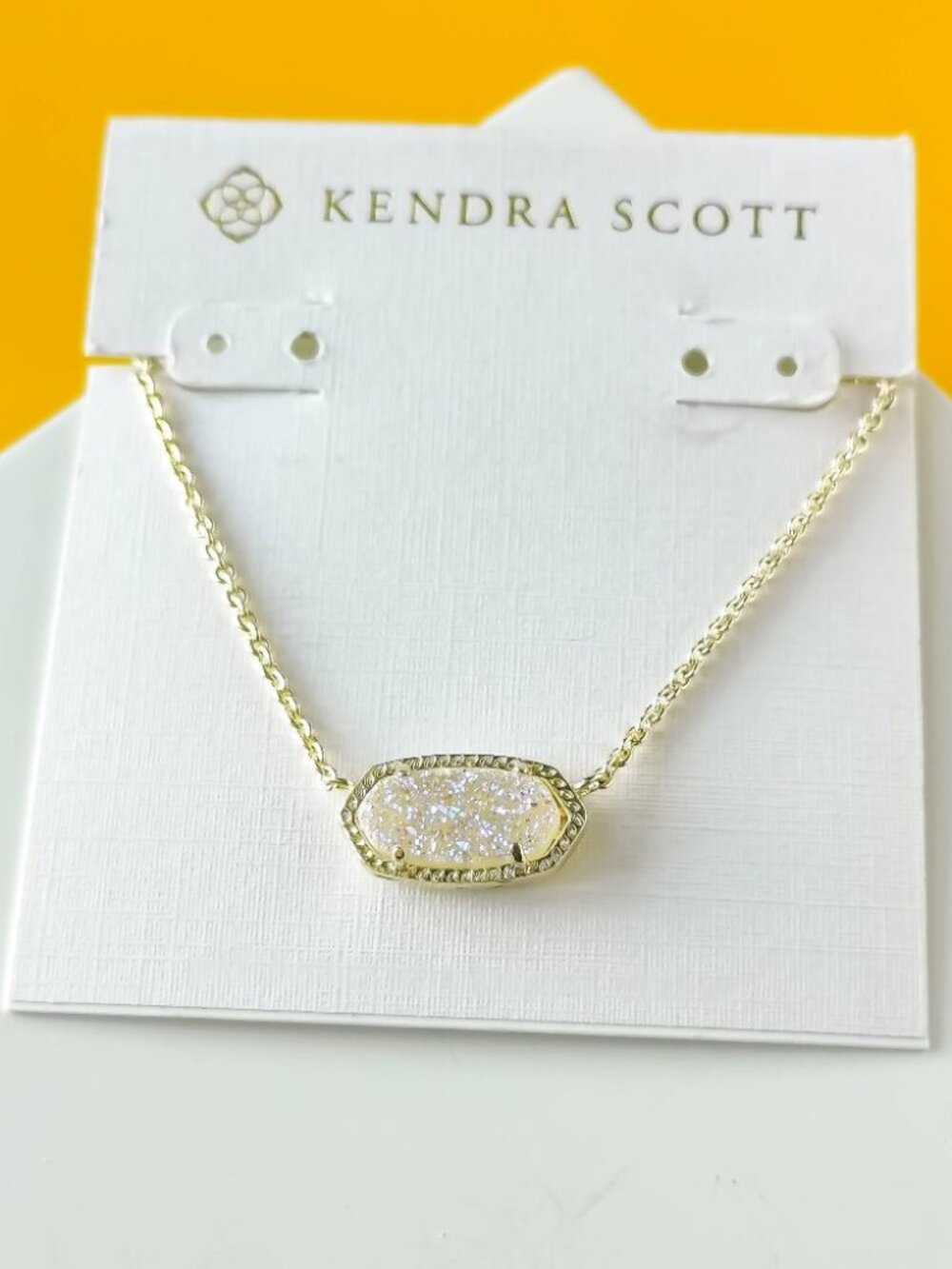Elisa Gold Drusy Necklace by Kendra Scott